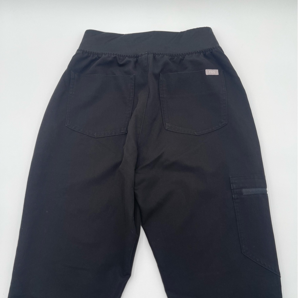 Figs Jogger Womens XS XSmall Black Zamora 2.0 Scrub Drawstring Stretch Pants - Picture 6 of 9